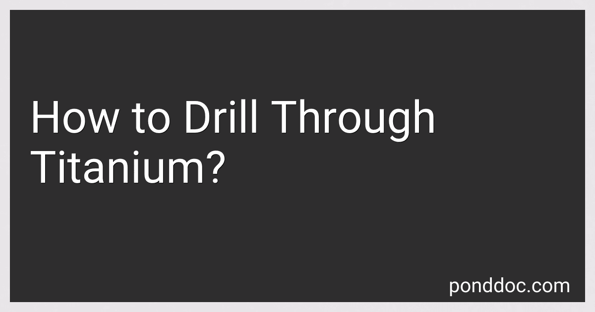 How to Drill Through Titanium? image