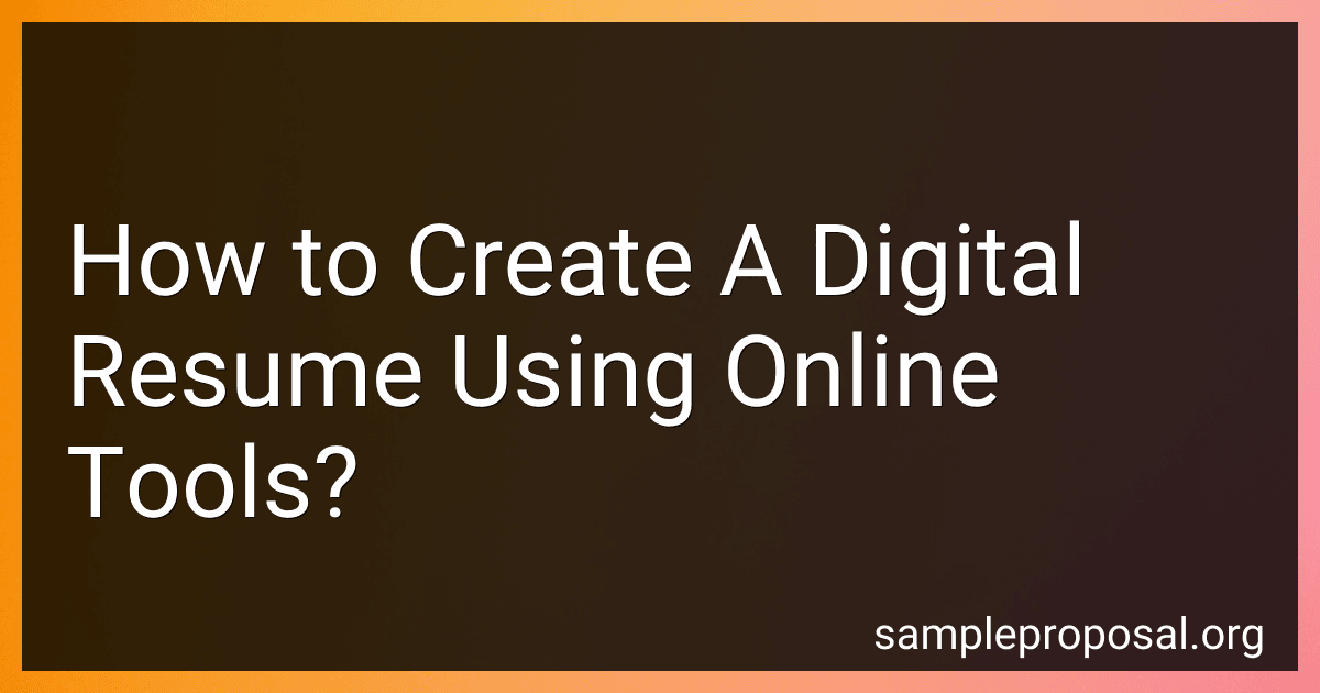 How to Create A Digital Resume Using Online Tools? image