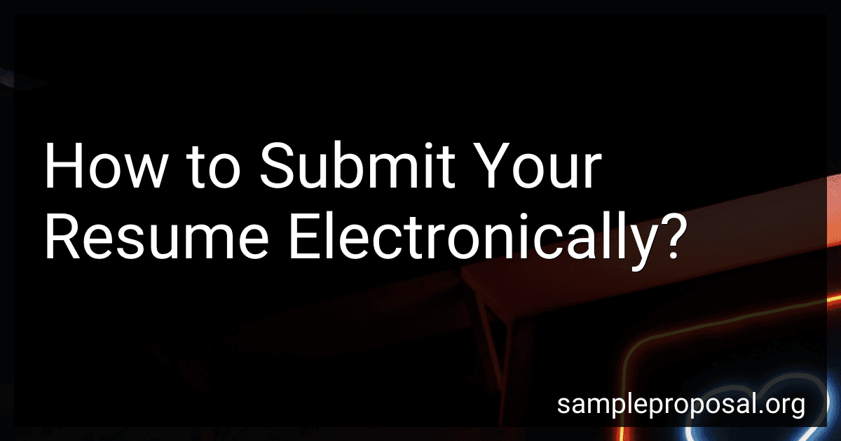 How to Submit Your Resume Electronically? image