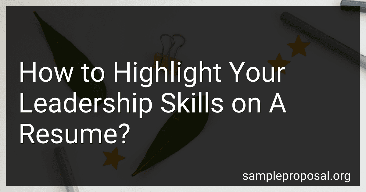 How to Highlight Your Leadership Skills on A Resume? image