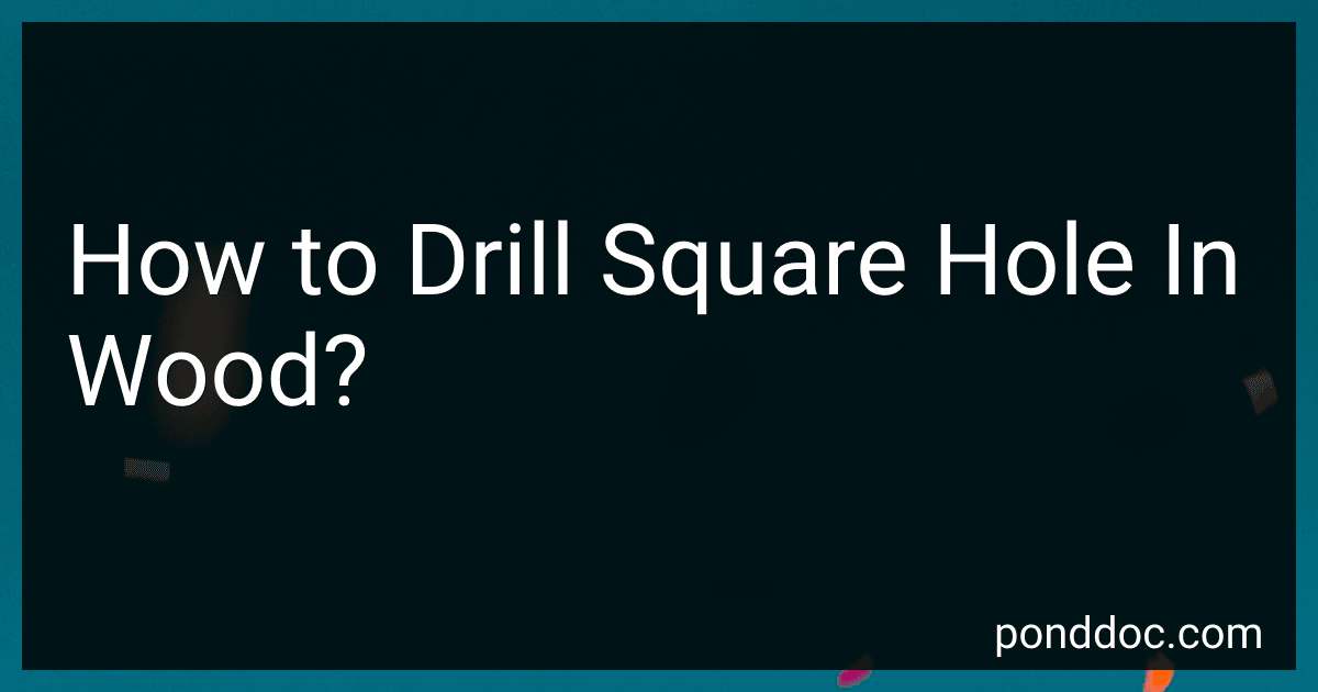 How to Drill Square Hole In Wood? image
