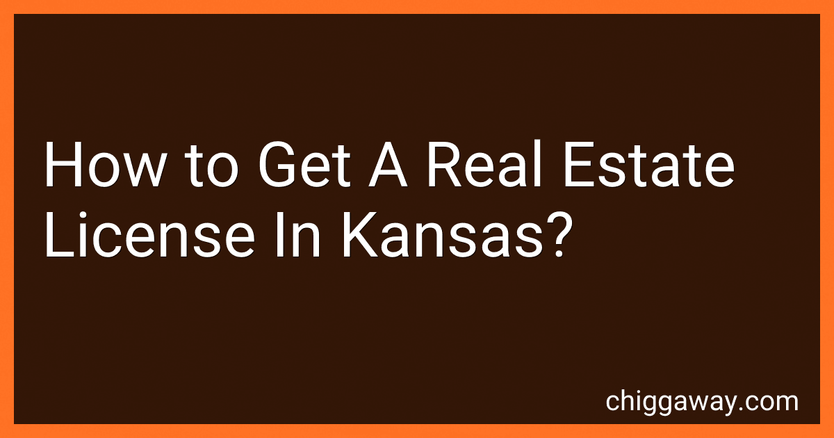 How to Get A Real Estate License In Kansas? image
