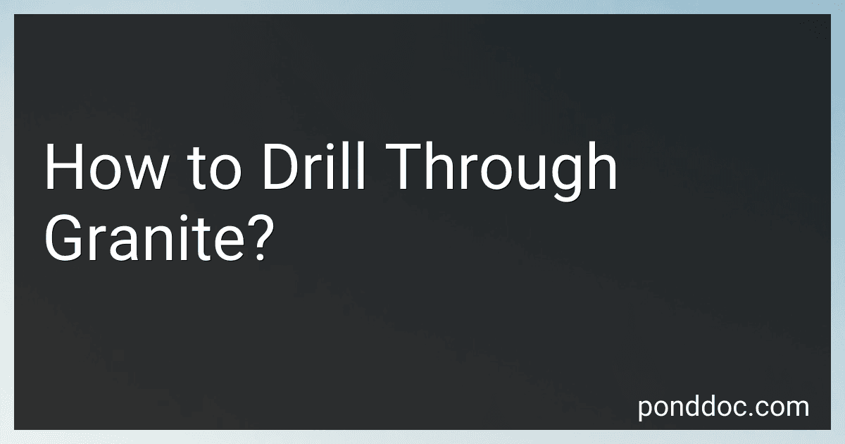 How to Drill Through Granite? image
