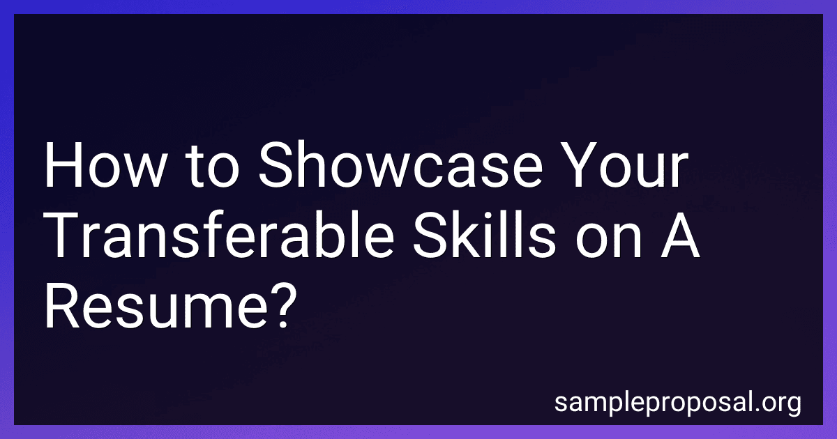 How to Showcase Your Transferable Skills on A Resume? image