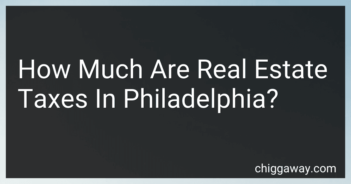 How Much Are Real Estate Taxes In Philadelphia? image