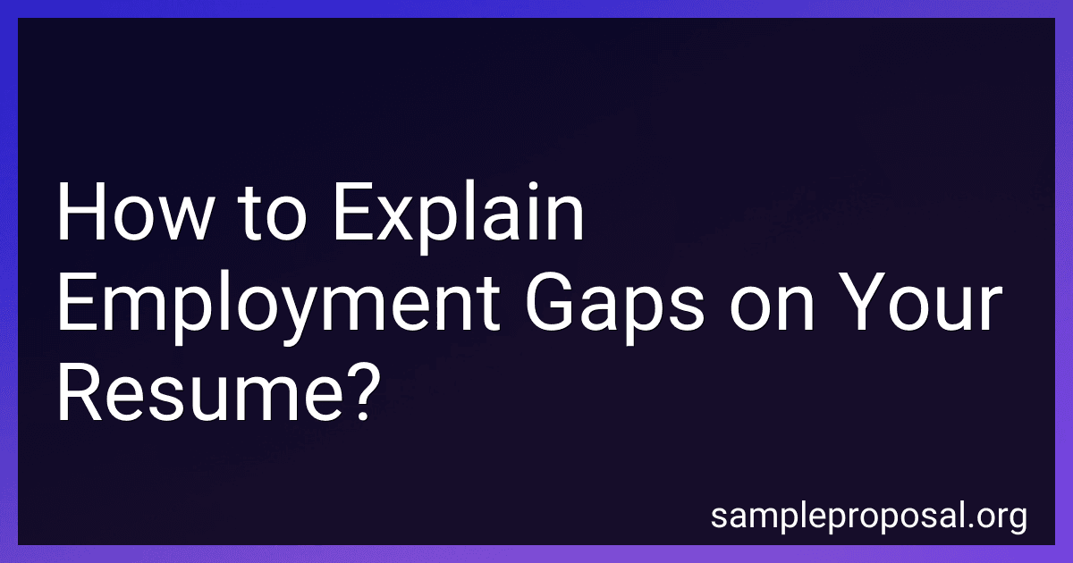 How to Explain Employment Gaps on Your Resume? image