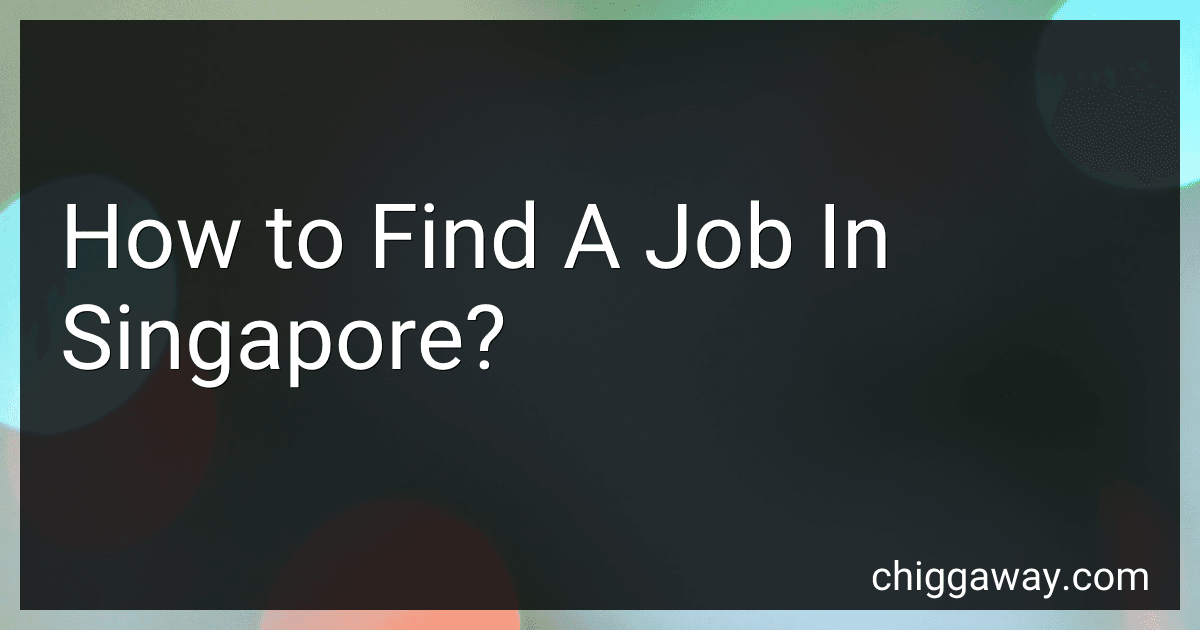 How to Find A Job In Singapore? image