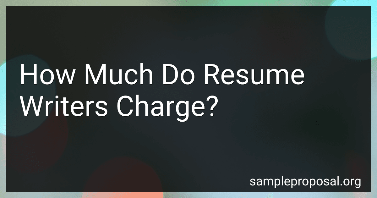 How Much Do Resume Writers Charge? image