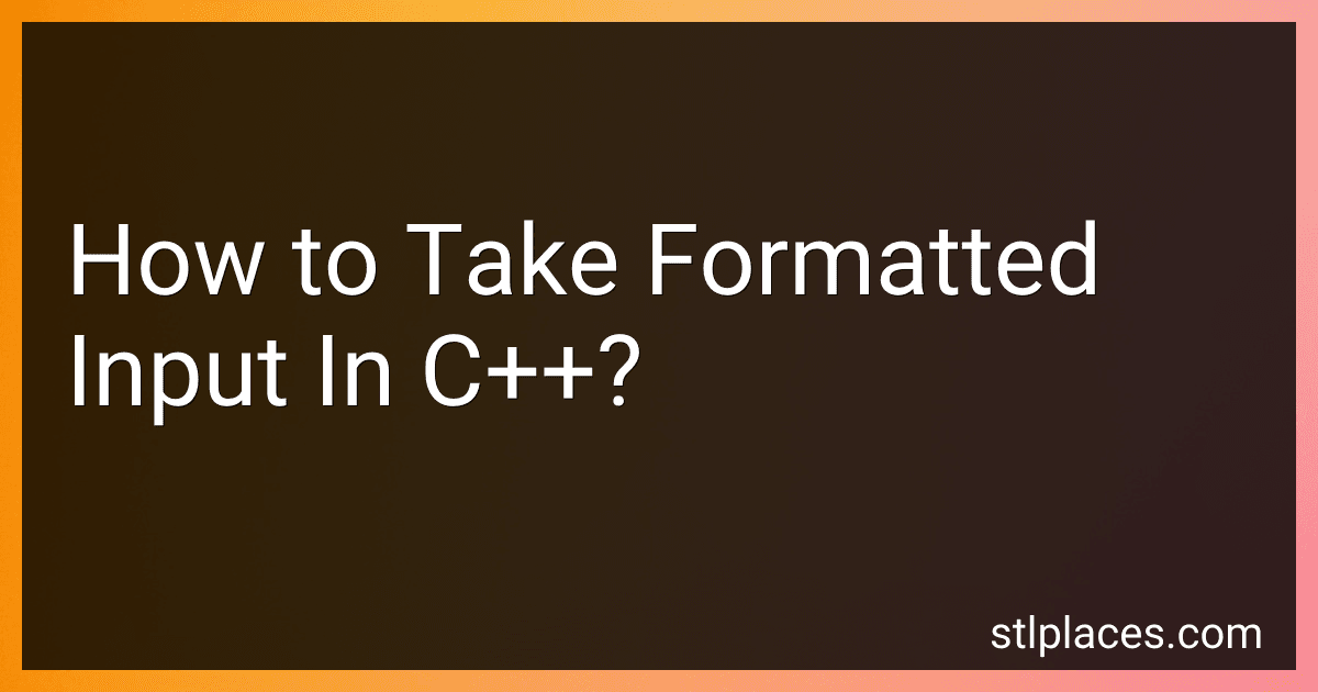 How to Take Formatted Input In C++? image