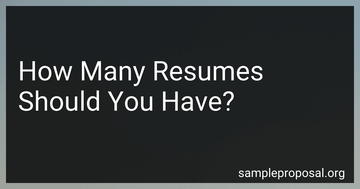 How Many Resumes Should You Have? image