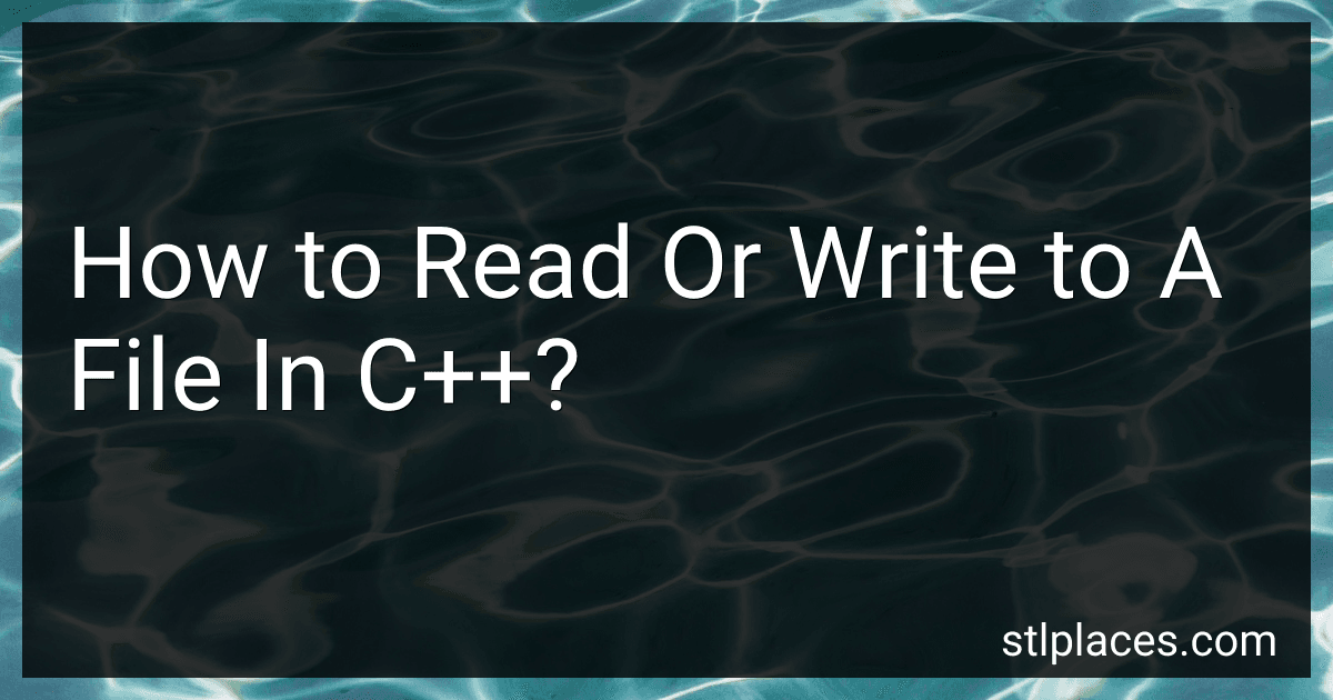How to Read Or Write to A File In C++? image