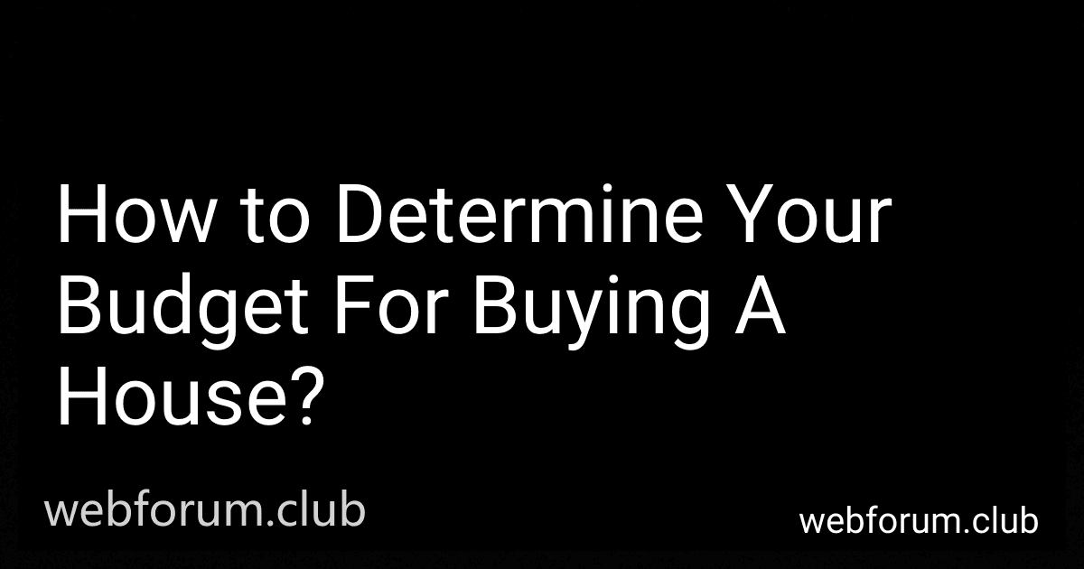 How to Determine Your Budget For Buying A House? image