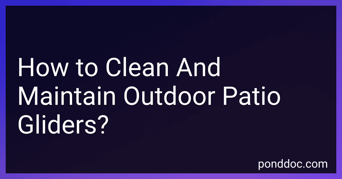 How to Clean And Maintain Outdoor Patio Gliders? image