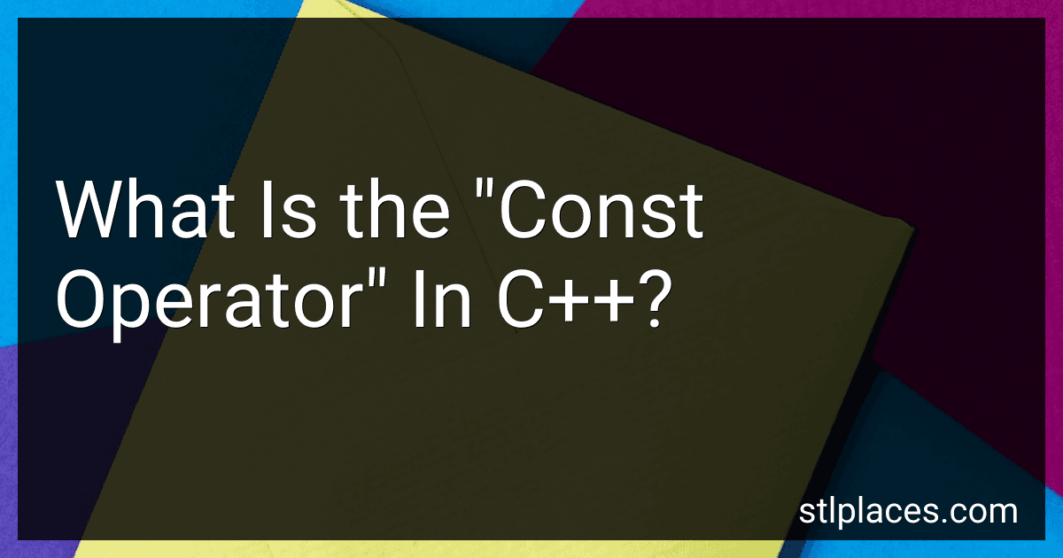 What Is the "Const Operator" In C++? image