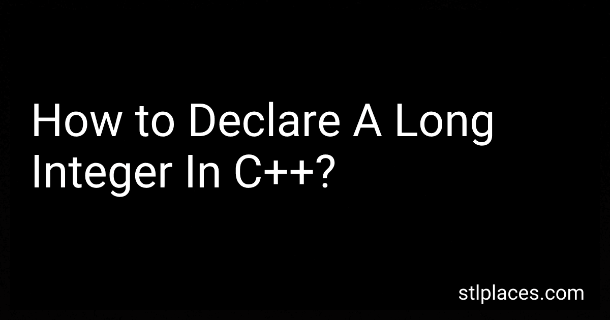 How to Declare A Long Integer In C++? preview