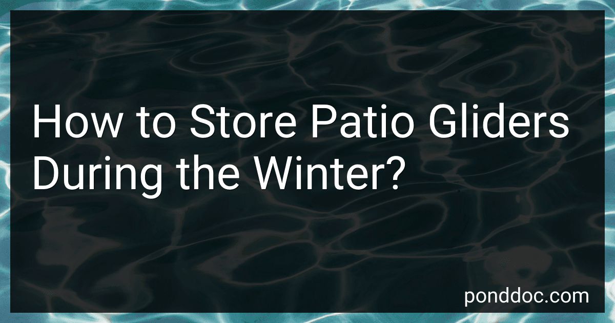 How to Store Patio Gliders During the Winter? image