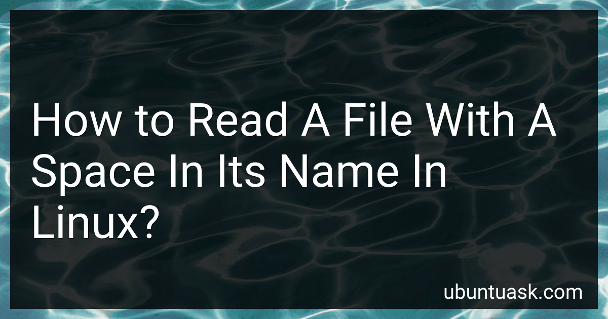 How to Read A File With A Space In Its Name In Linux? image