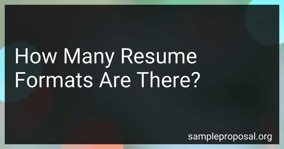 How Many Resume Formats Are There? image