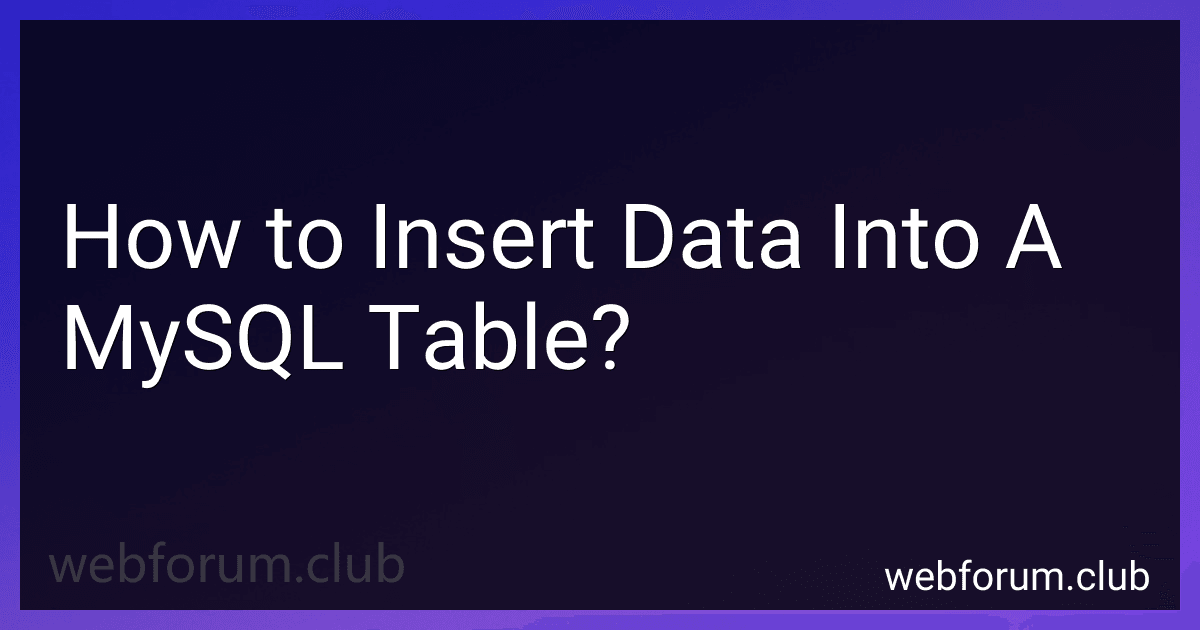 How to Insert Data Into A MySQL Table? image