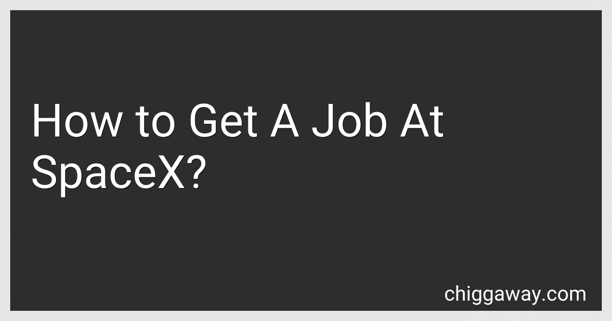 How to Get A Job At SpaceX? image