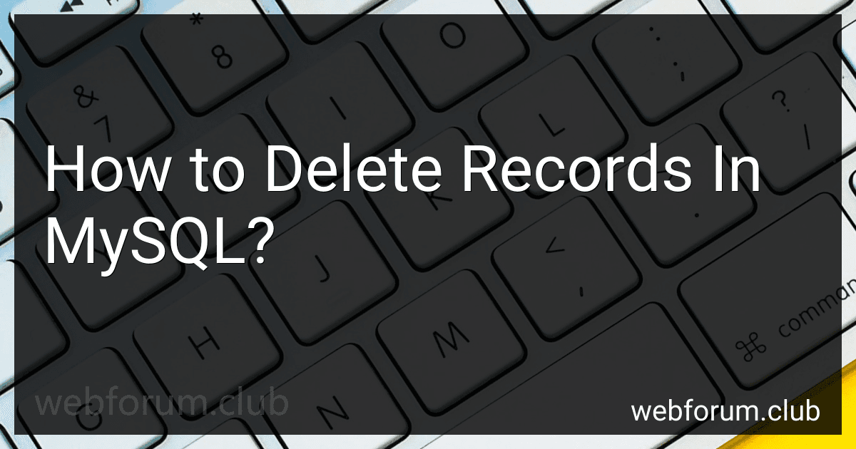 How to Delete Records In MySQL? image