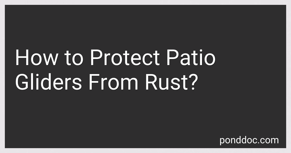 How to Protect Patio Gliders From Rust? image