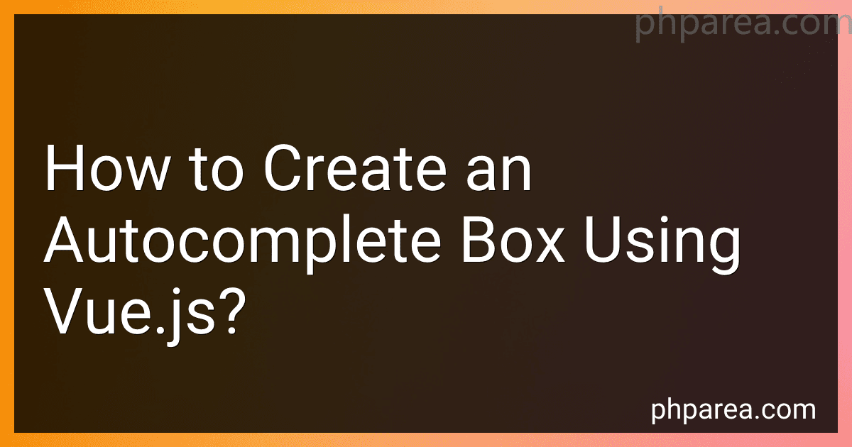 How to Create an Autocomplete Box Using Vue.js? image