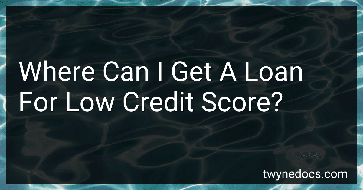 Where Can I Get A Loan For Low Credit Score? image