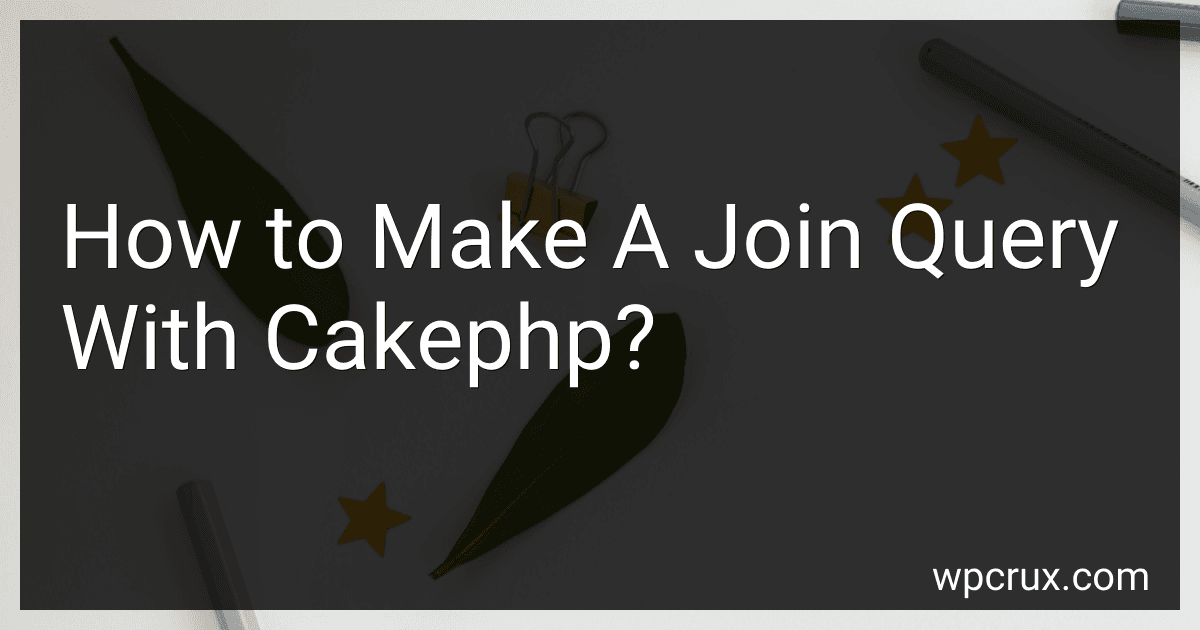 How to Make A Join Query With Cakephp? image