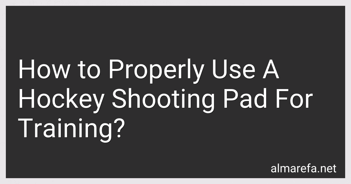 How to Properly Use A Hockey Shooting Pad For Training? image