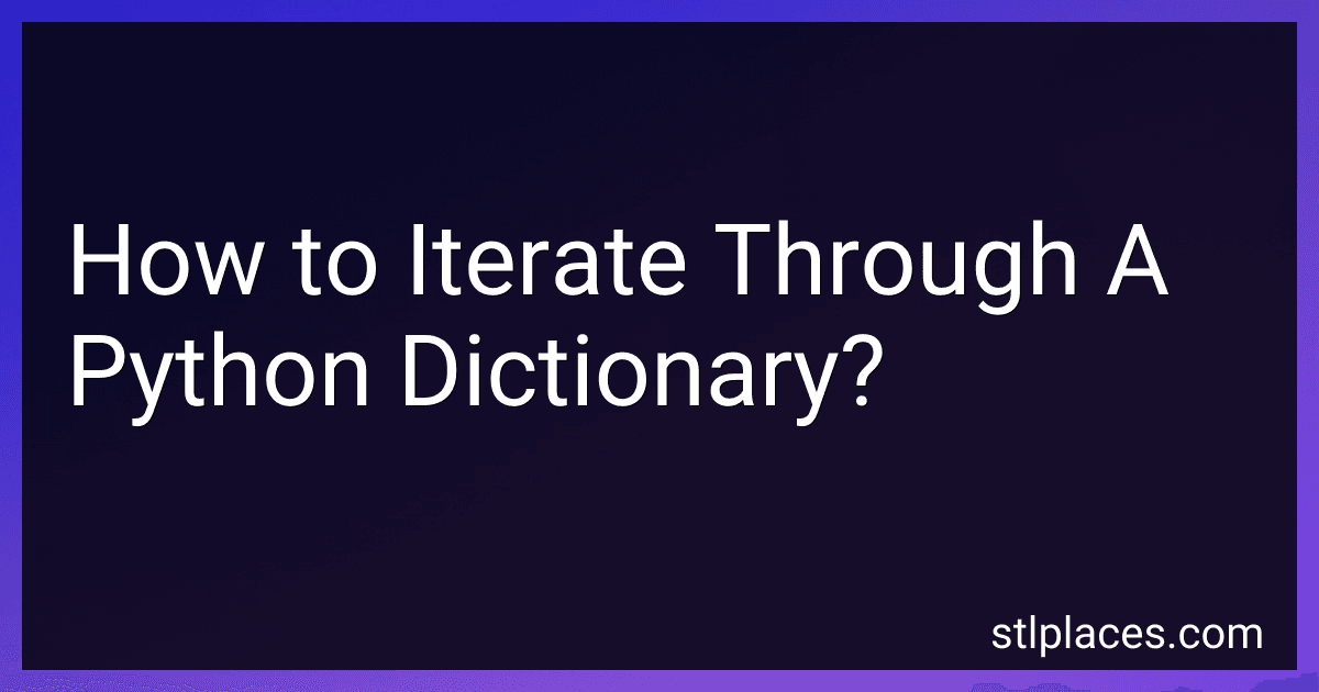 How to Iterate Through A Python Dictionary? image