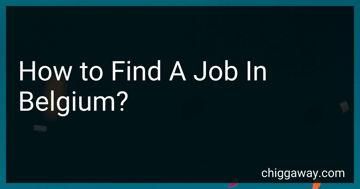 How to Find A Job In Belgium? preview