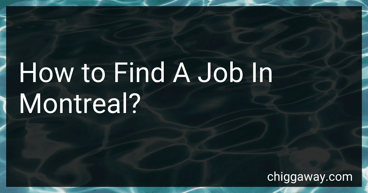 How to Find A Job In Montreal? image
