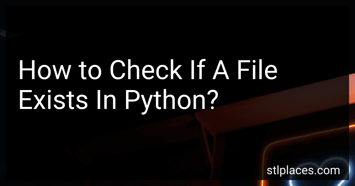 How to Check If A File Exists In Python? image