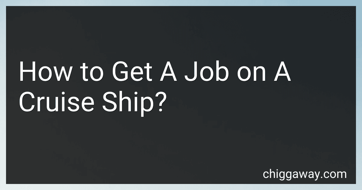 How to Get A Job on A Cruise Ship? preview