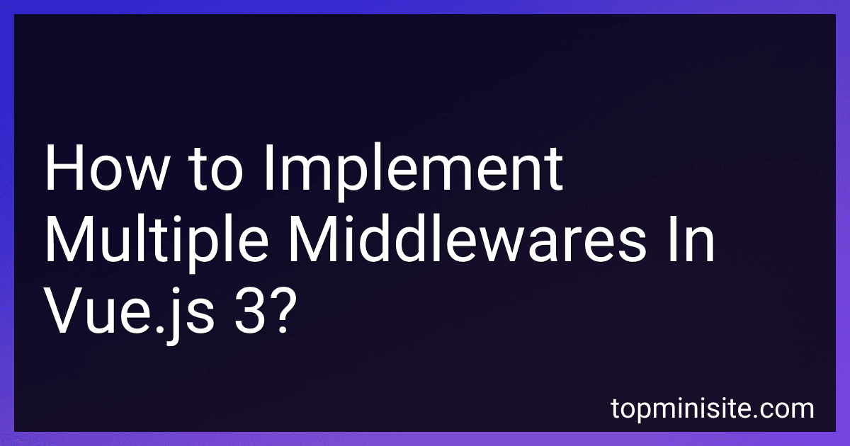 How to Implement Multiple Middlewares In Vue.js 3? image