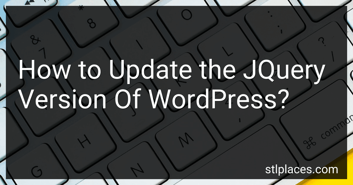 How to Update the JQuery Version Of WordPress? image