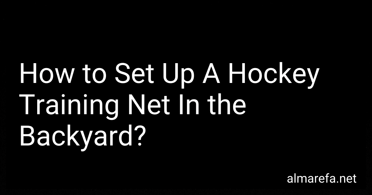How to Set Up A Hockey Training Net In the Backyard? image