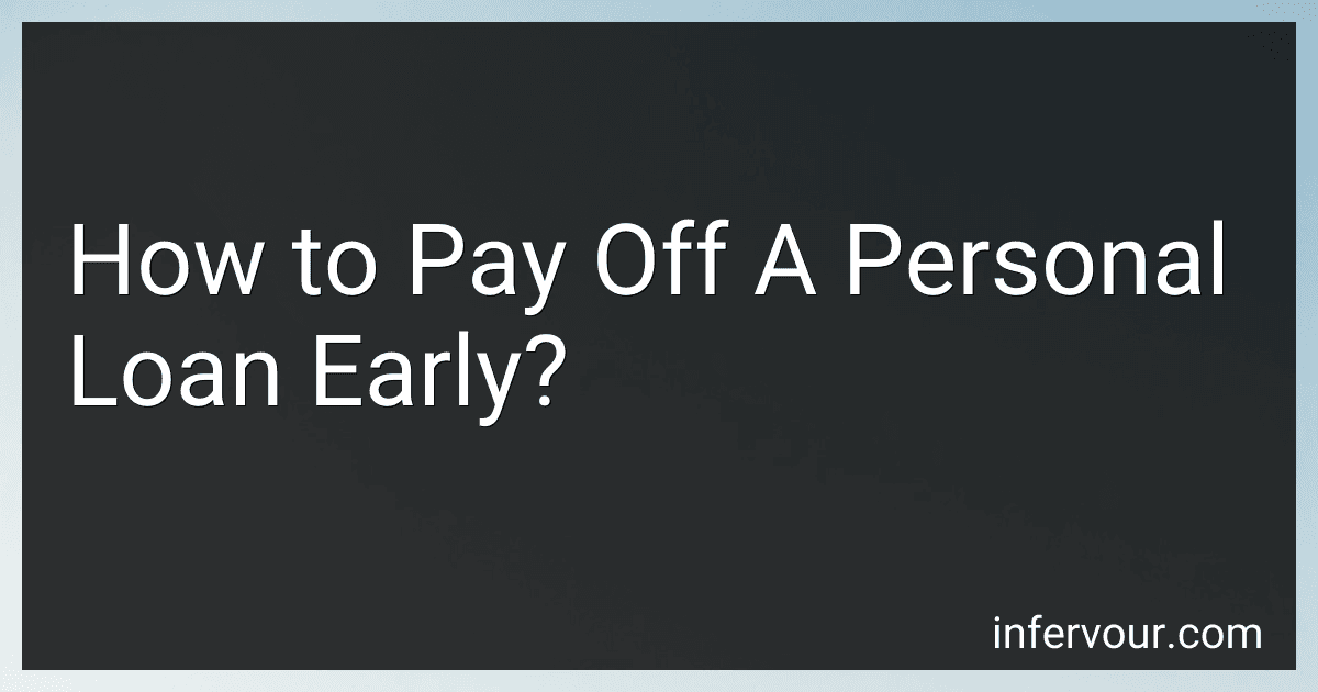 How to Pay Off A Personal Loan Early? image