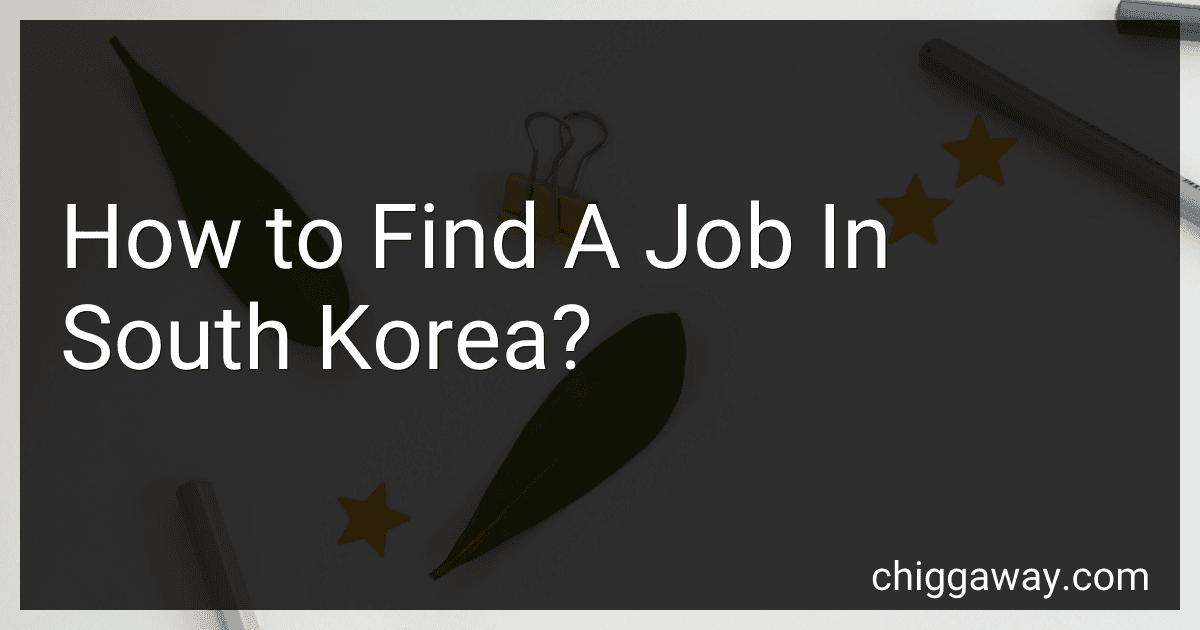 How to Find A Job In South Korea? image