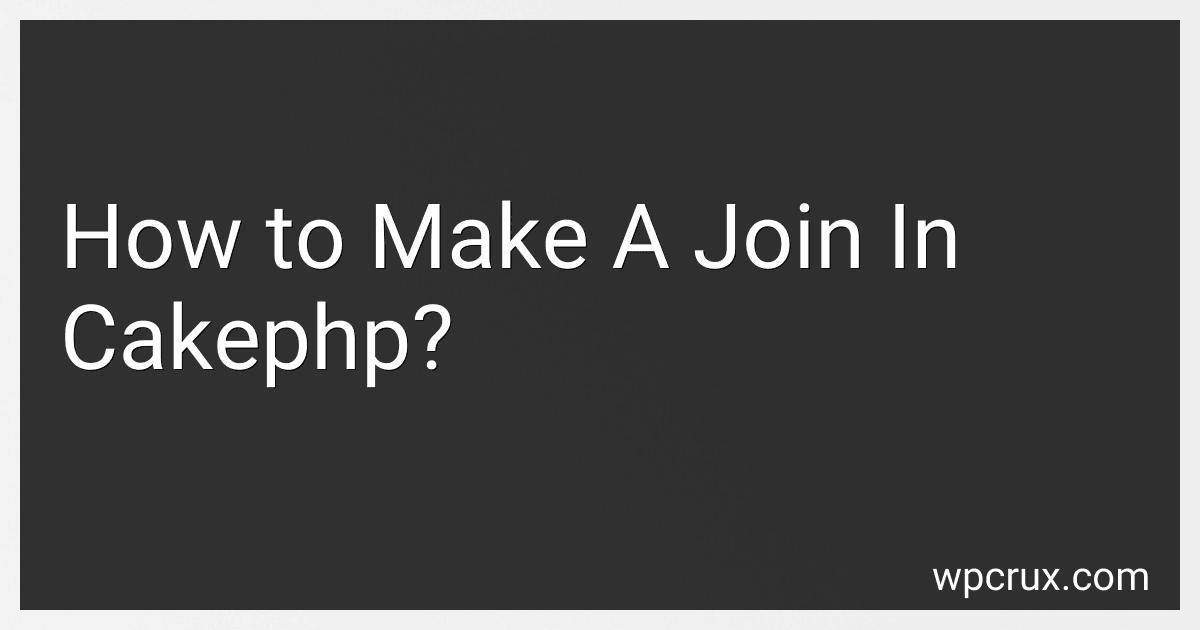 How to Make A Join In Cakephp? image