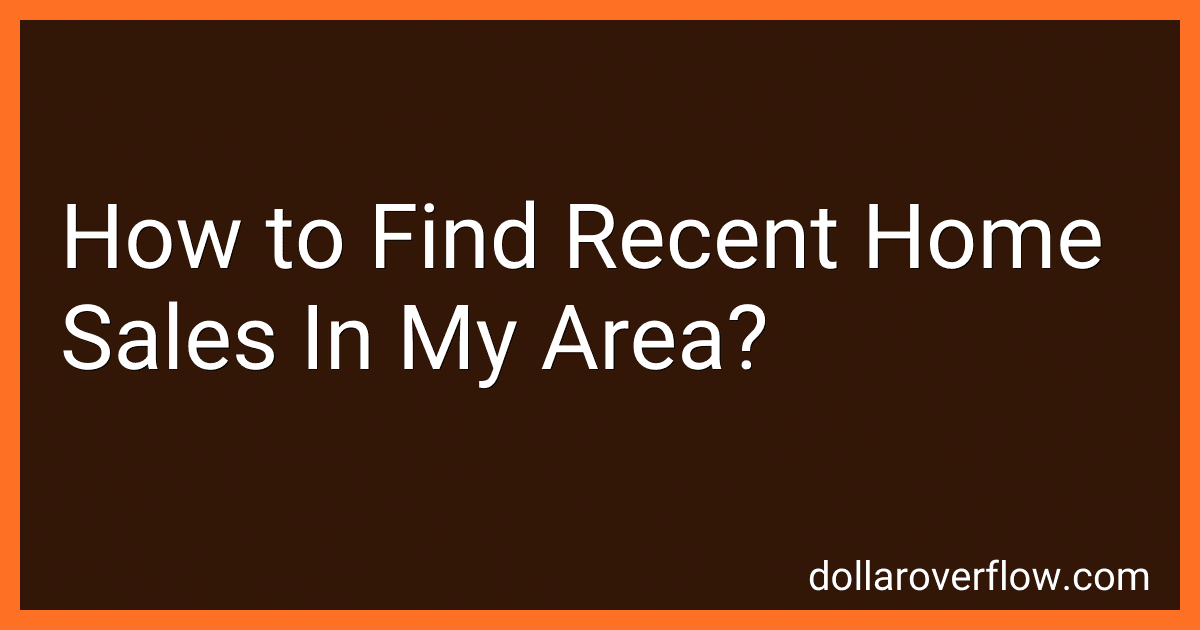 How to Find Recent Home Sales In My Area? image