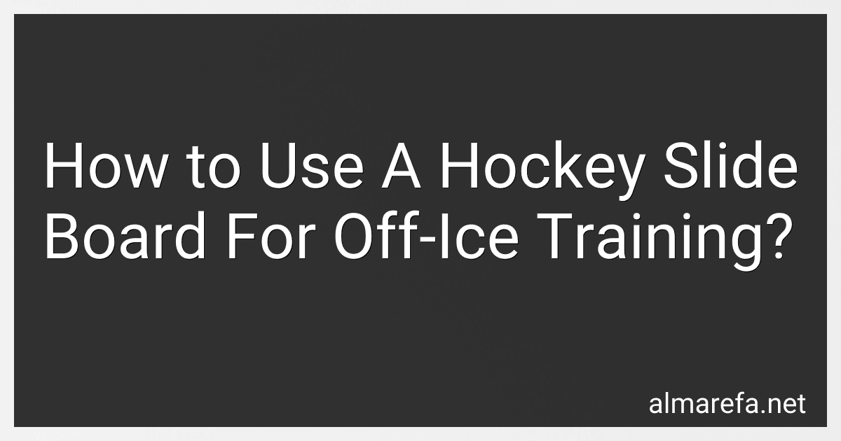 How to Use A Hockey Slide Board For Off-Ice Training? image