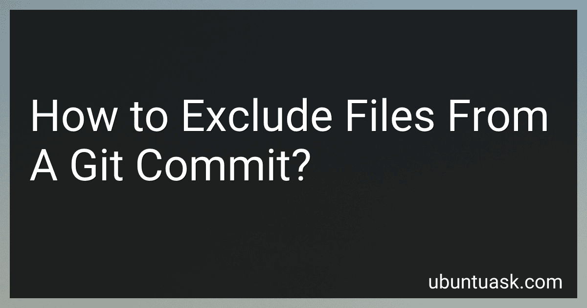 How to Exclude Files From A Git Commit? image