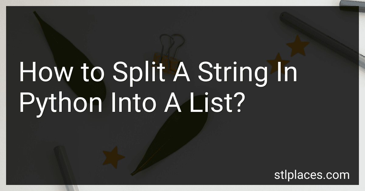 How to Split A String In Python Into A List? image