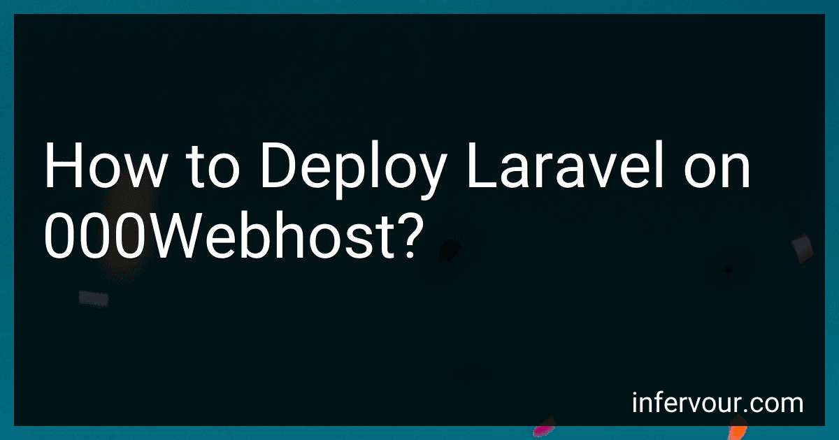 How to Deploy Laravel on 000Webhost? image