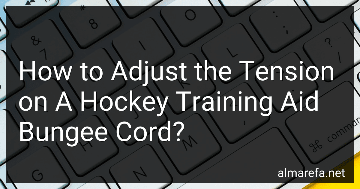How to Adjust the Tension on A Hockey Training Aid Bungee Cord? image