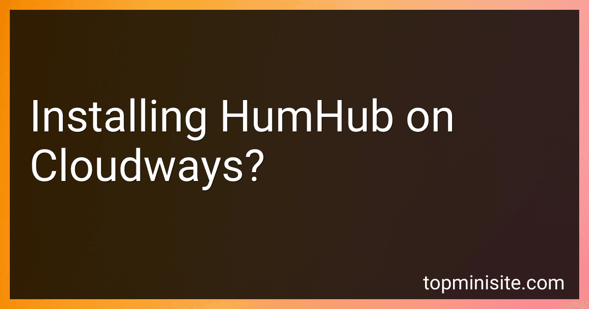 Installing HumHub on Cloudways? image
