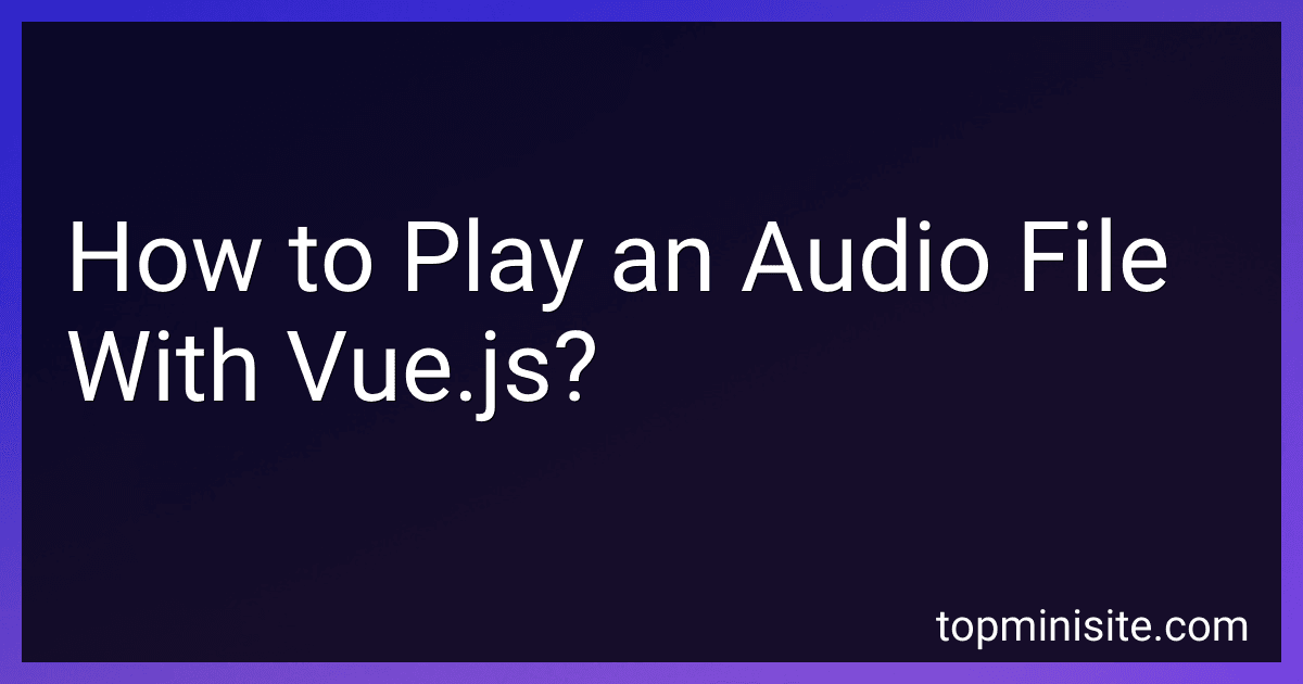How to Play an Audio File With Vue.js? image