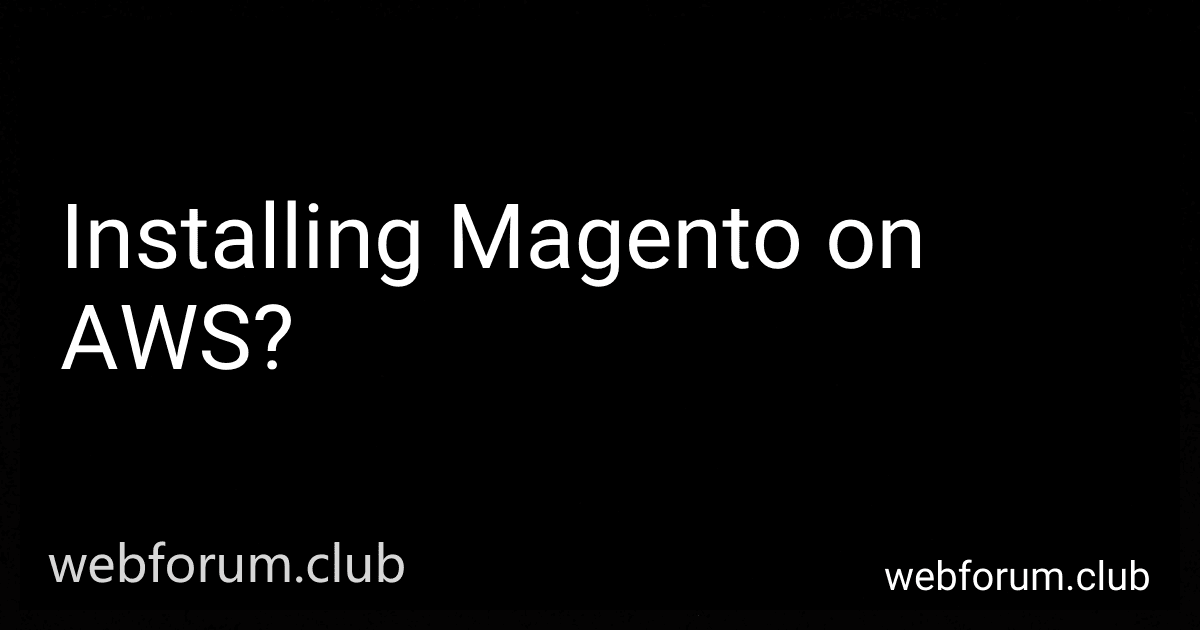 Installing Magento on AWS? image